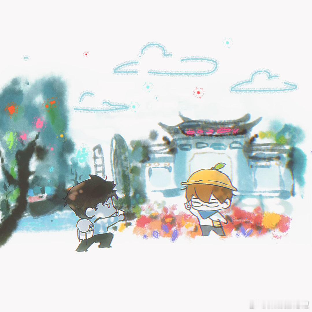 秉性下等[超话]  整点儿童画✌️ ​​​