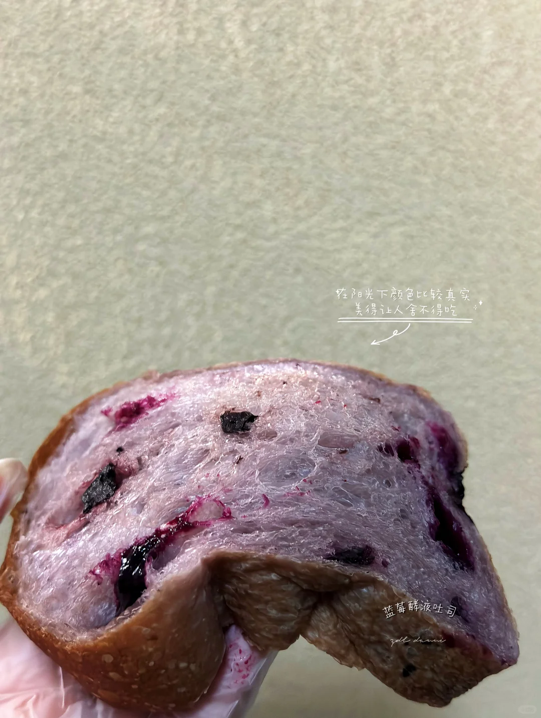 饭张力十足的🫐蓝莓酵液吐司