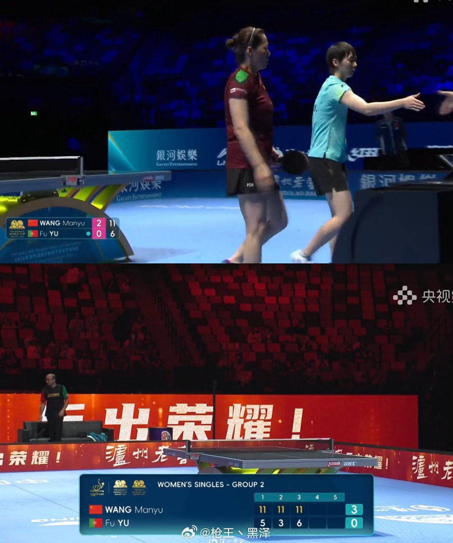 王曼昱单打世界杯开门红 整场比赛，曼昱在速度、旋转和力量上都形成了全方位压制，攻