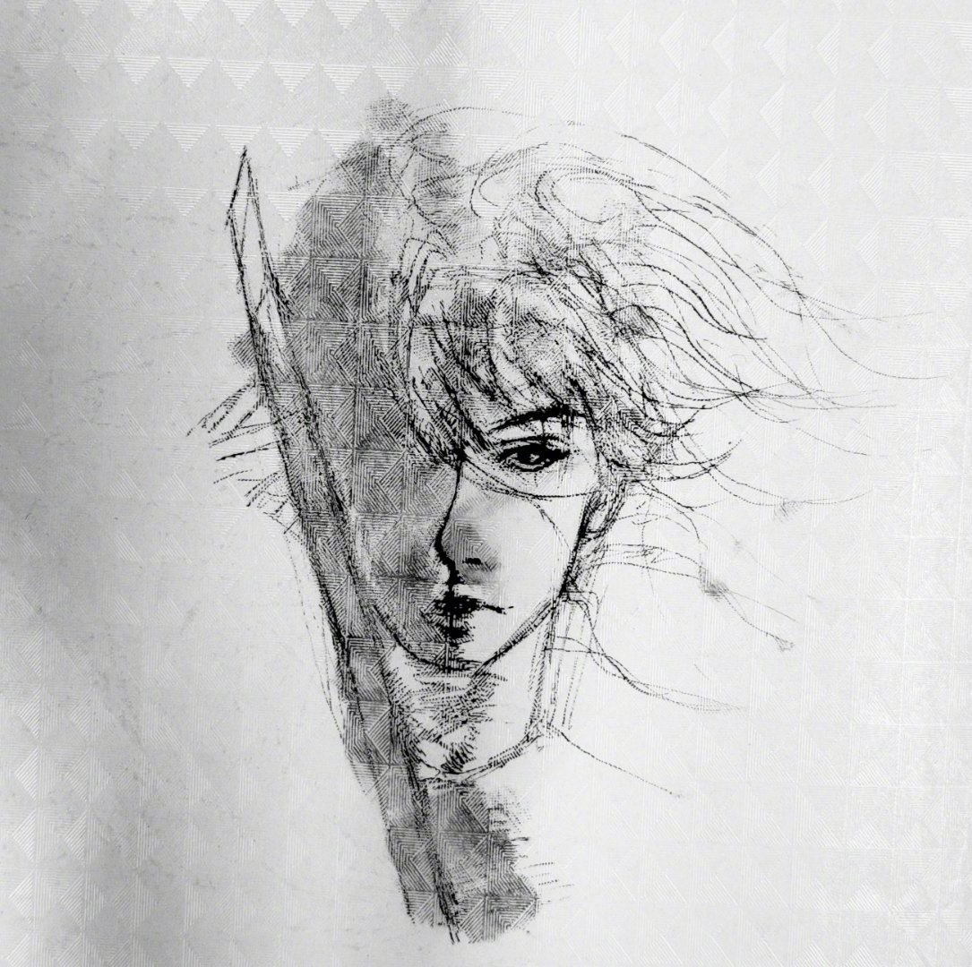 黄俊捷 横店在逃画家 黄俊捷拍戏间隙画的宋渊，眉眼间的锋芒与温柔拿捏得恰到好处，