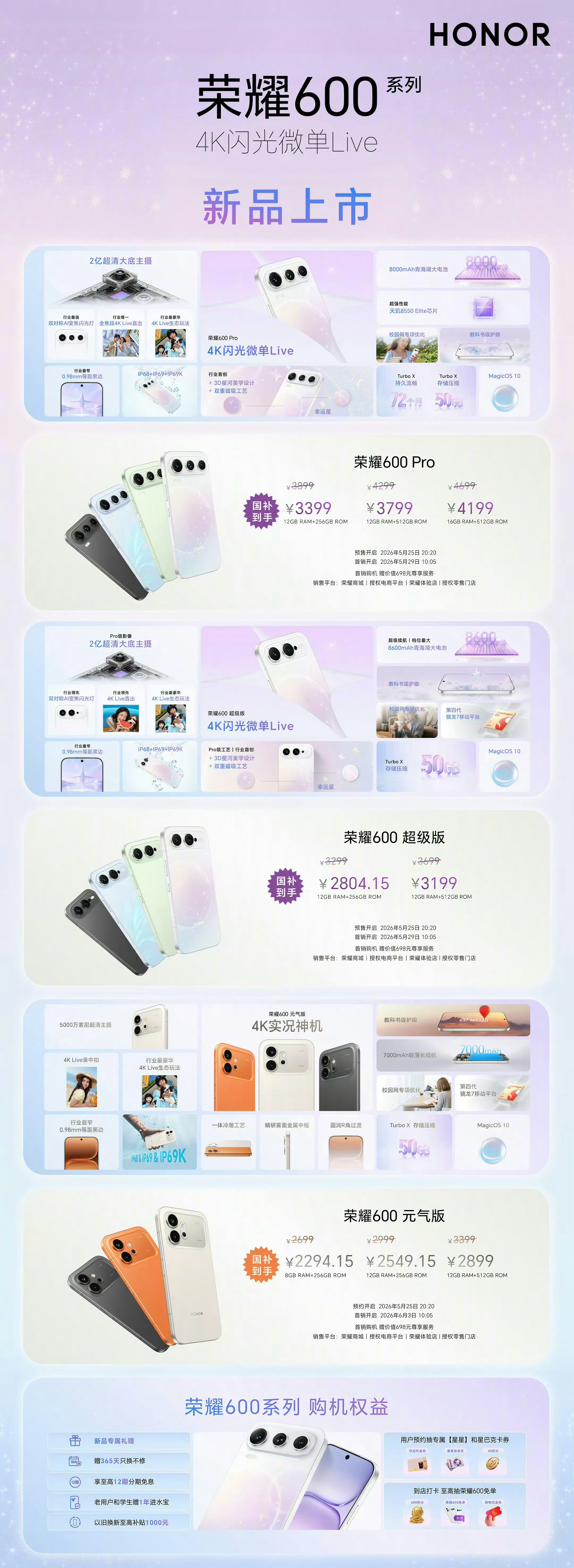 荣耀600系列、OPPO Reno16系列，价格都出来了，大家觉得怎样？ 