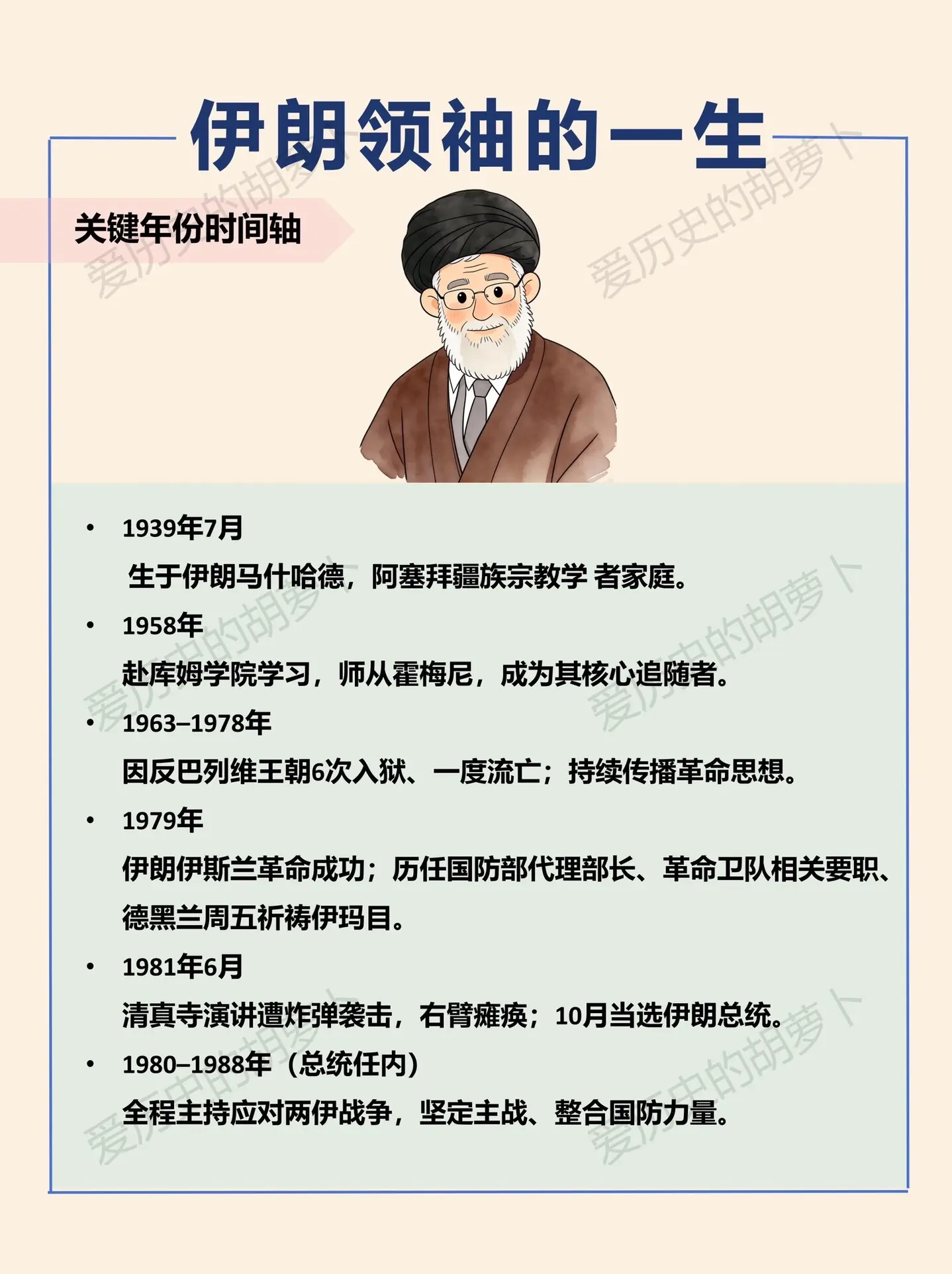 从囚徒到伊朗领袖的传奇与落幕。伊朗真正的掌权者，一个充满争议、又强硬的...