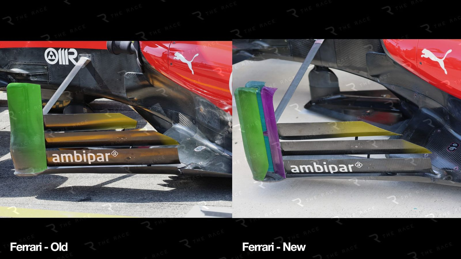 f1 在迈阿密大奖赛中，法拉利、迈凯伦和 红牛都为赛车带来了从前到后的重大升级套