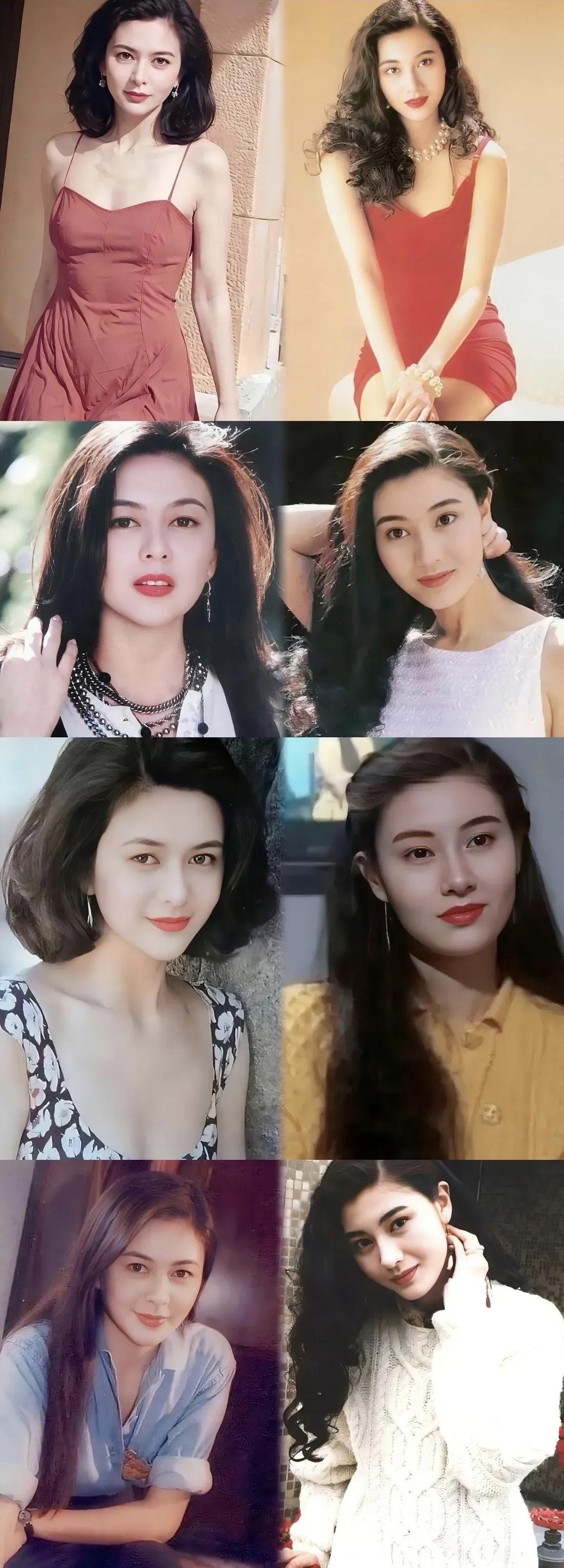 关之琳、李嘉欣，两位“持靓逞凶”的香港顶级美女，全方位PK：

1，外貌：关之琳
