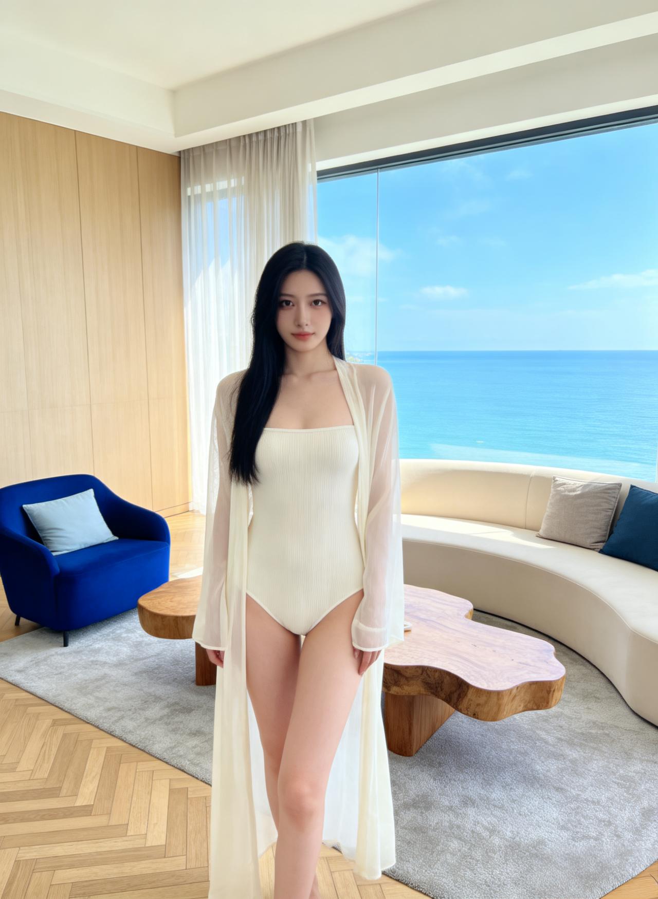 海景度假穿这身，绝对好看！
海边度假穿搭