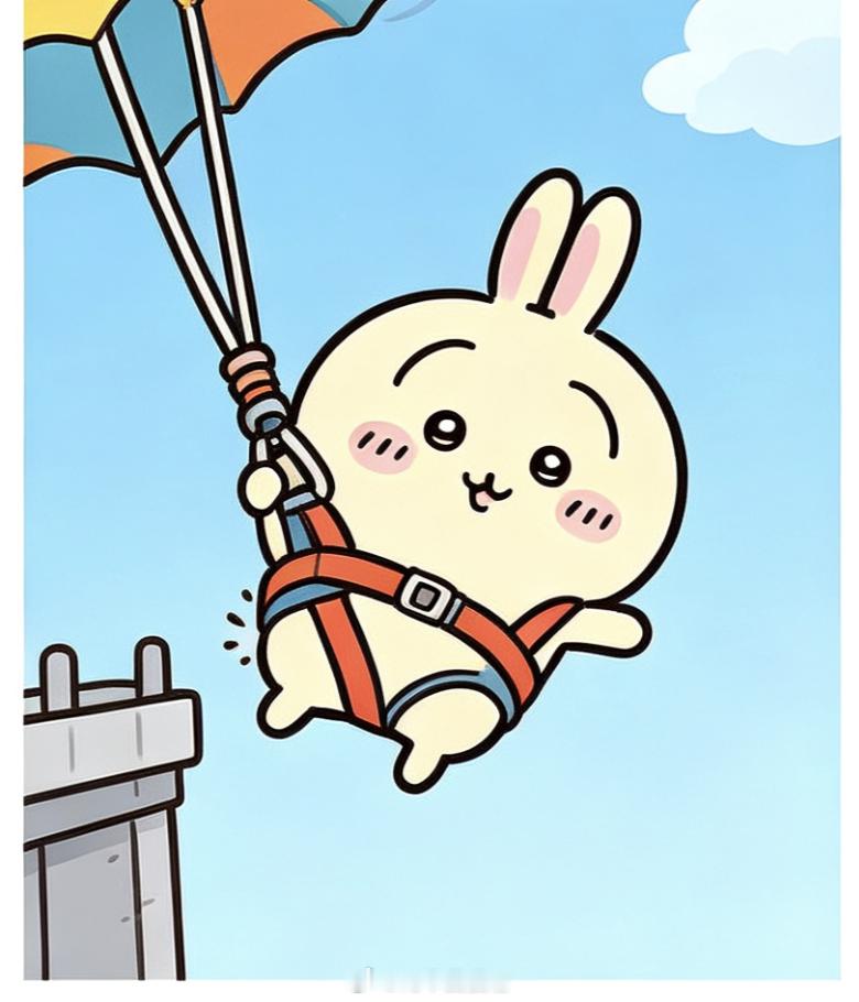 动漫吉伊卡哇灵感共创夏日企画乌萨奇夏日运动，气艇、跳伞、 摩托车玩的都不错哦。图