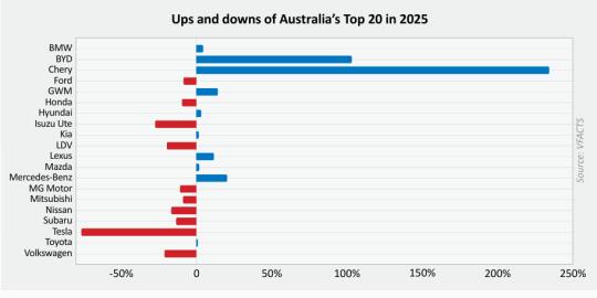 🇦🇺2025澳洲车市洗牌，谁在崛起，谁在掉队