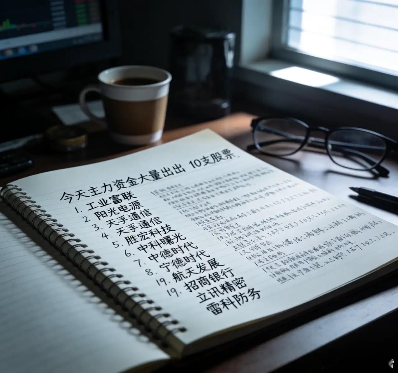 重点关注：10只个股主力资金大额流出 多板块遭资金调仓今日A股多只核心标的遭遇主