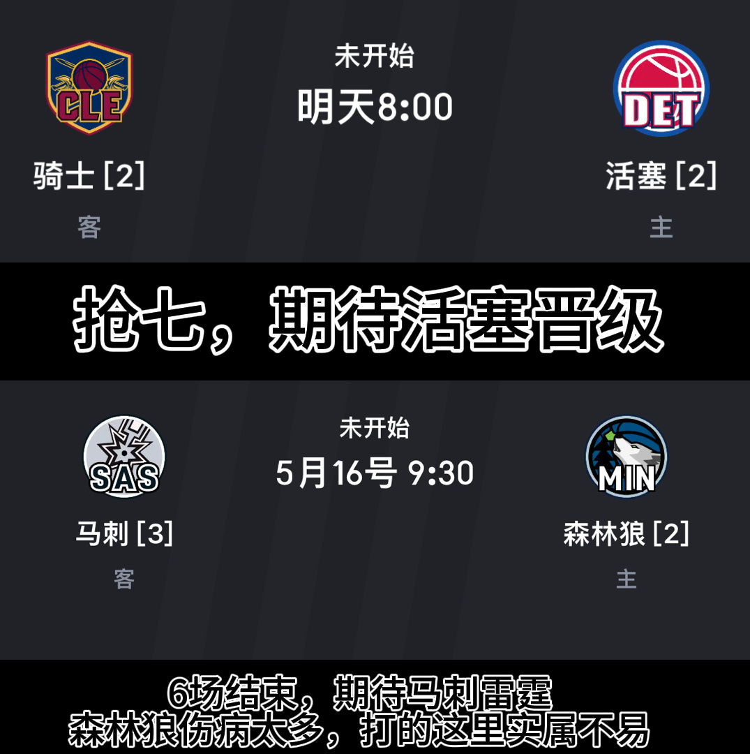 我的预测！nba季后赛