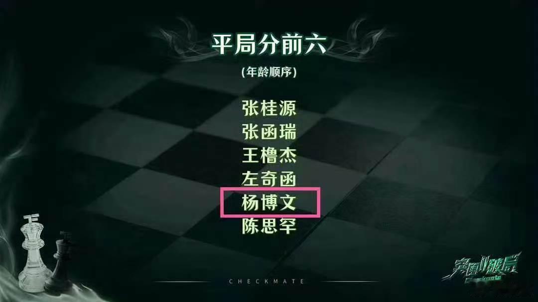 杨博文报三中三 在最新的突围考核中报三中三。翻遍考核记录发现，真没有。从《突围》
