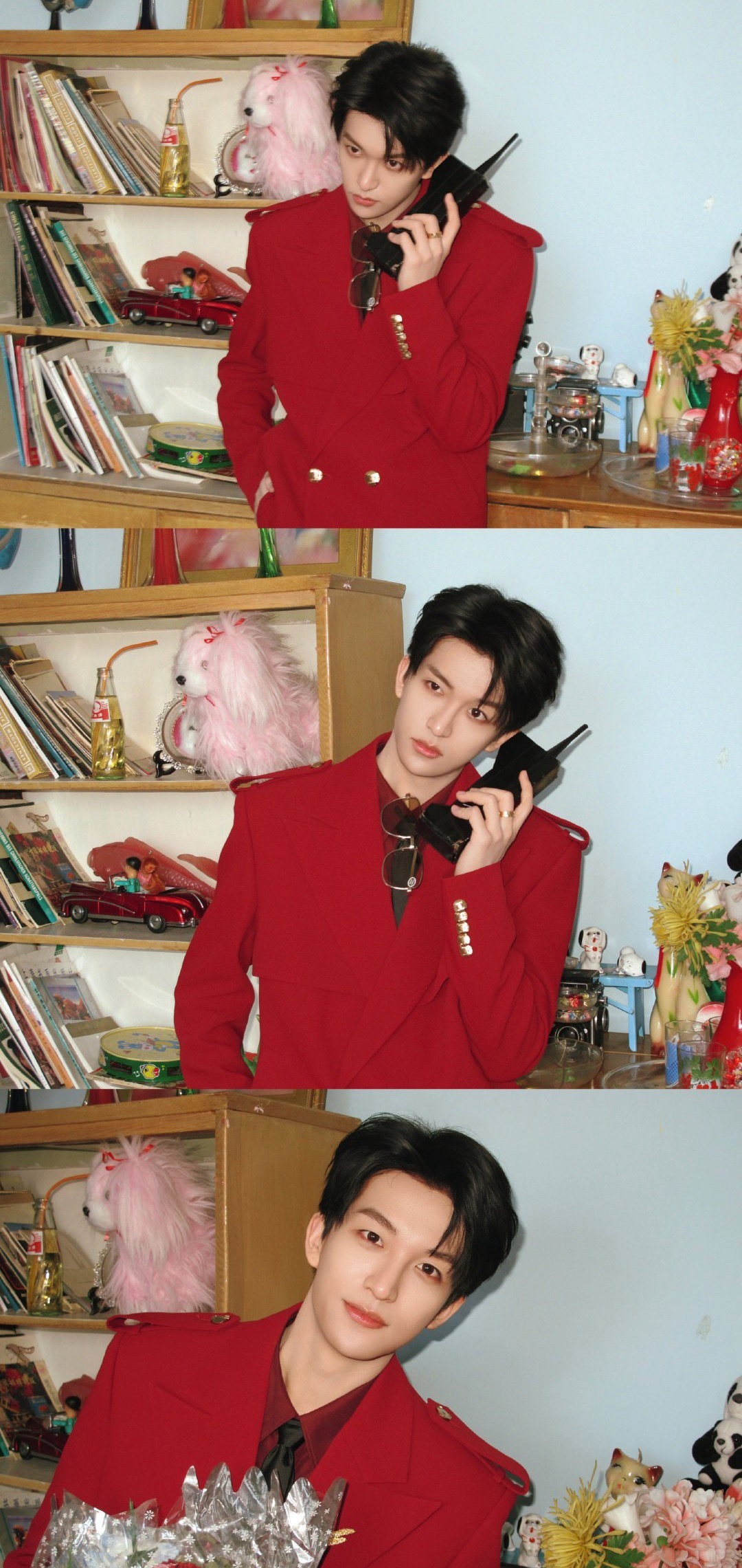 黄子弘凡老式小孩看春晚黄子弘凡好一个老式小孩穿搭，今晚的春晚开场好可爱的黄子在角