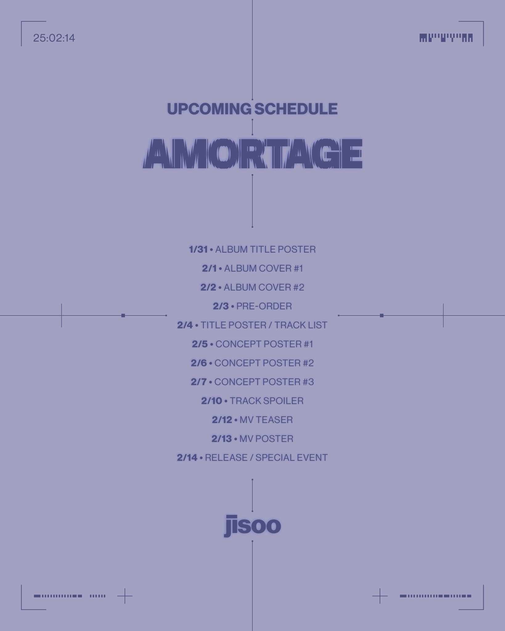 金智秀迷你专辑《Amortage》回归日程表📅 