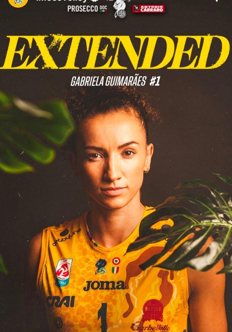 女排科内利亚诺 宣布 加比续约三个赛季世界女排新闻 