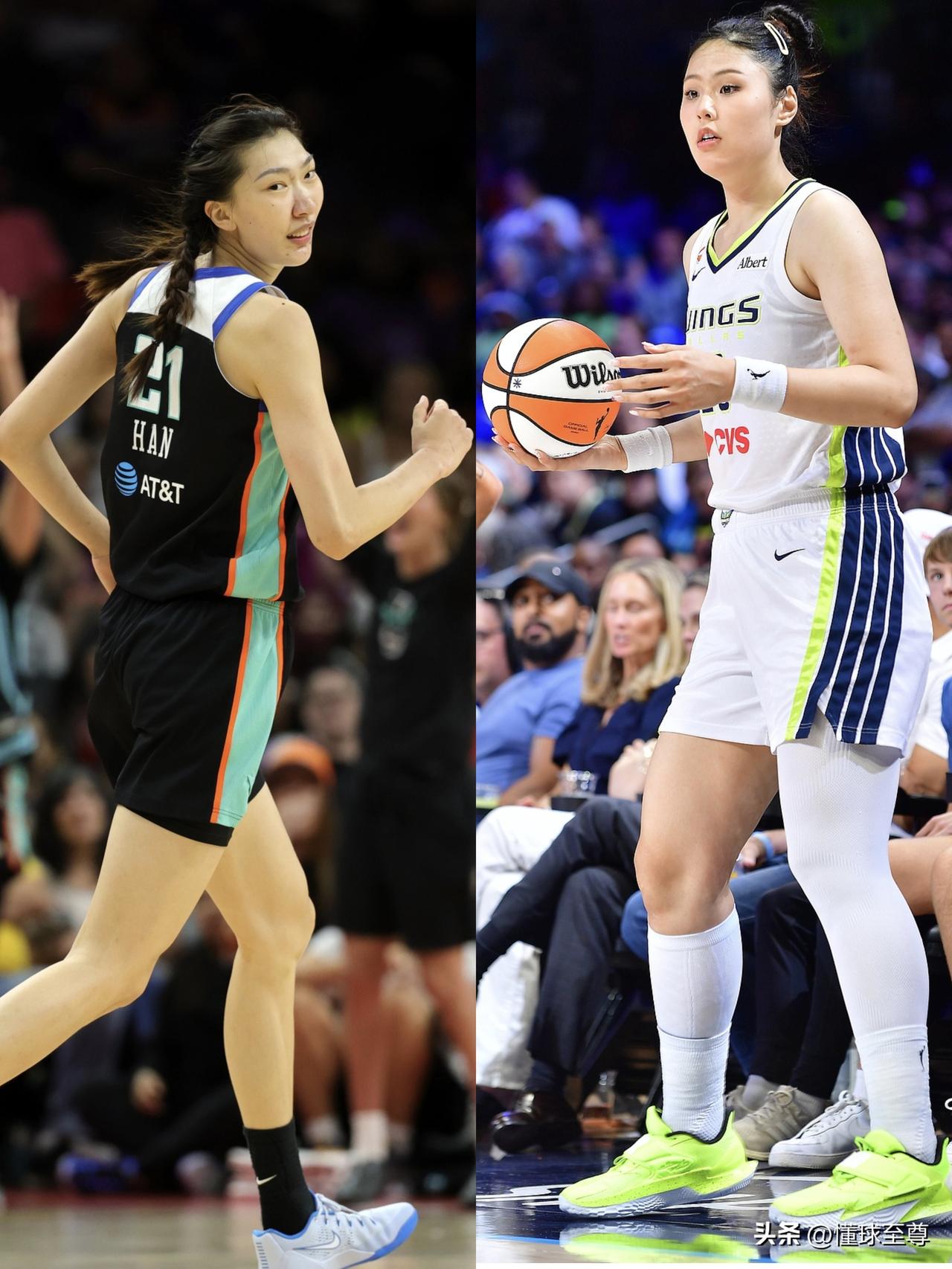 中国双塔闪耀WNBA，韩旭和李月汝又打出了精彩表现！

在今天早上进行的WNBA