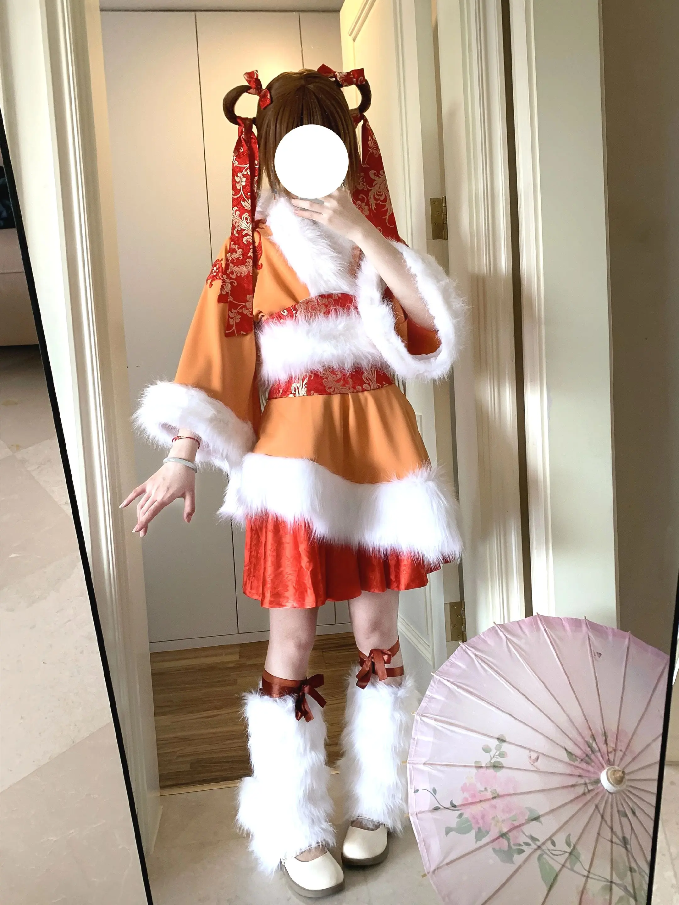 想念母妃，念那个雪夜里母妃教我看星星…冬装cos