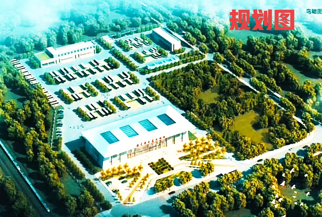 看看祁东县新汽车站，规划图和现场建设图。从两个图片上看，规划和现场建设确实很像，