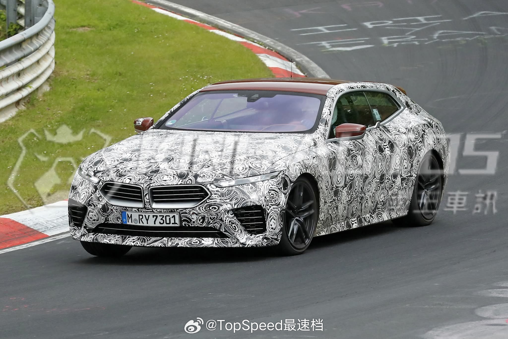 双门V8猎装BMW Speedtop纽博格林赛道测试身影曝光，全球限量70台。大