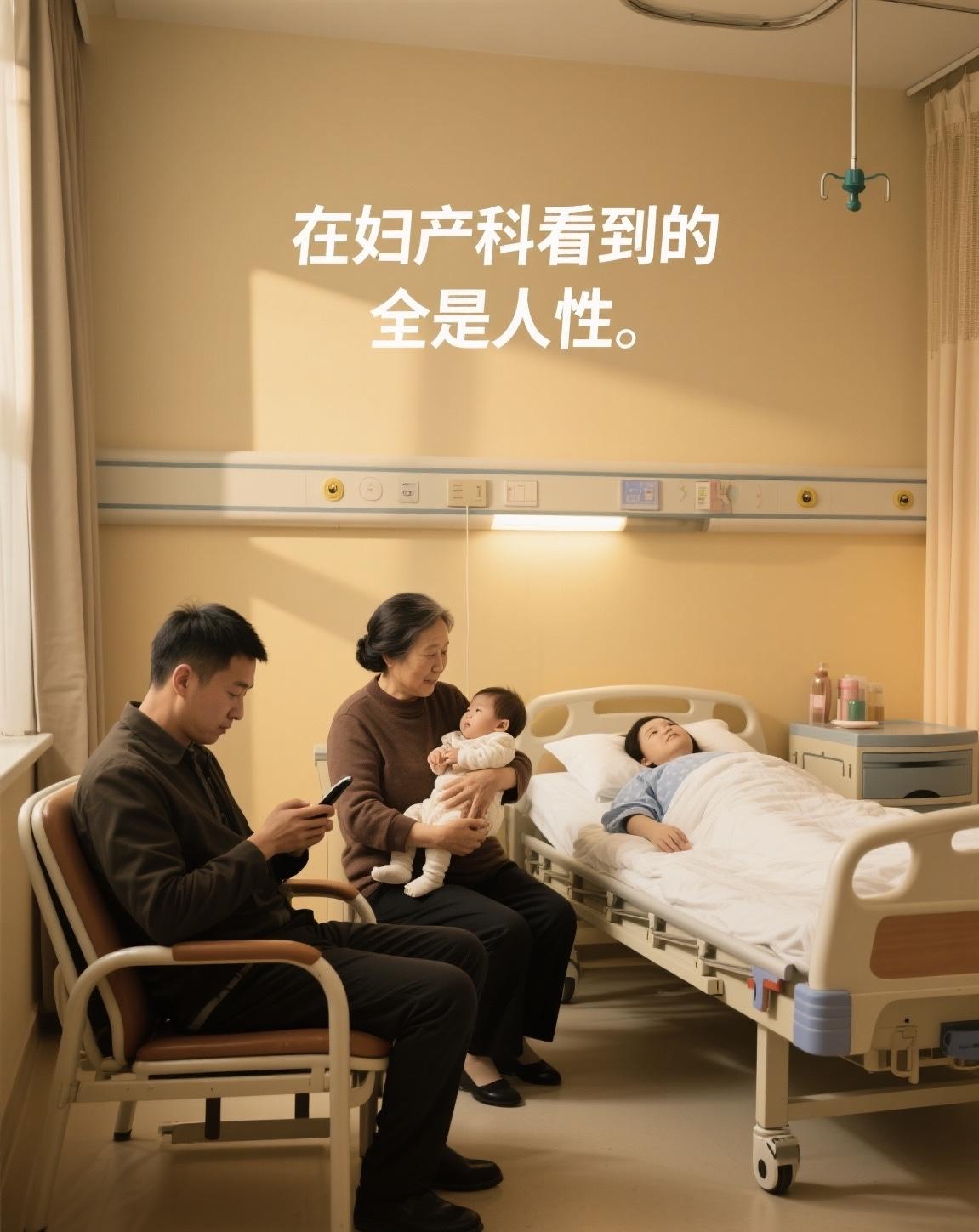 妇产科的走廊，是重男轻女和丧偶式婚姻的活体展览馆。

婆婆的眼神像装了雷达，扫过
