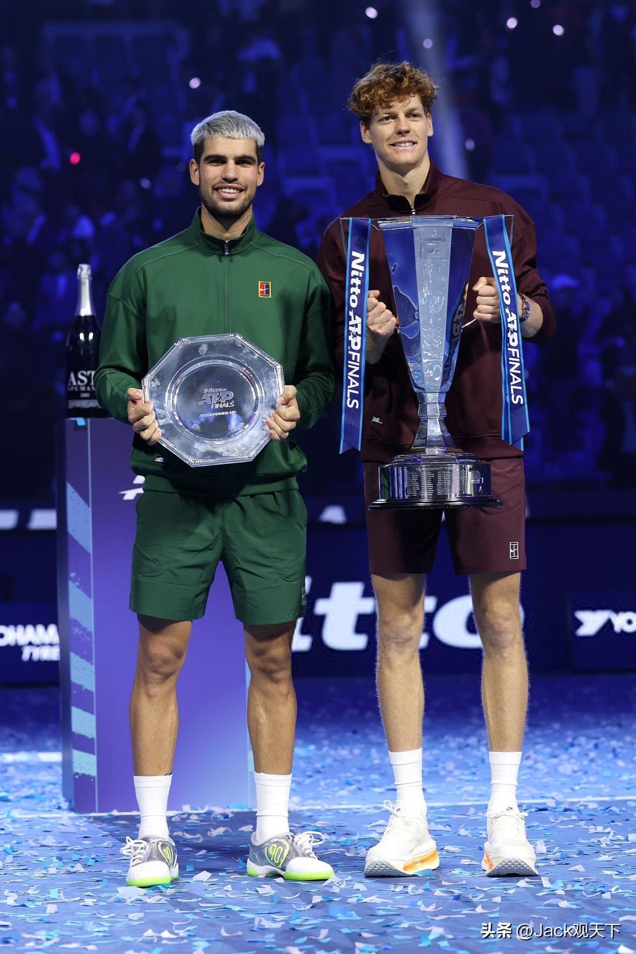 辛纳和阿尔卡拉斯统治下的男子网坛，近23项重要比赛包揽22个🏆，滴水不漏太强悍