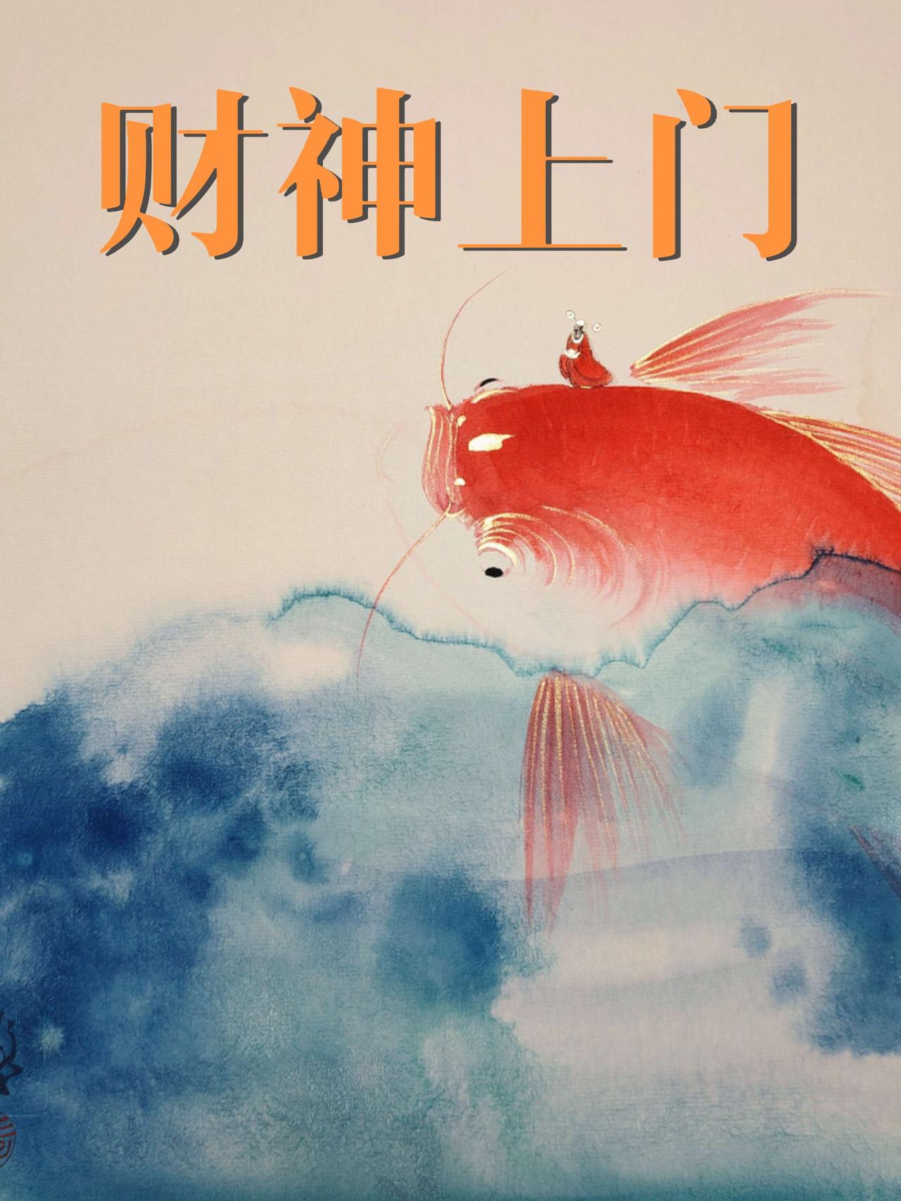 财神五一非子画鱼非子鱼