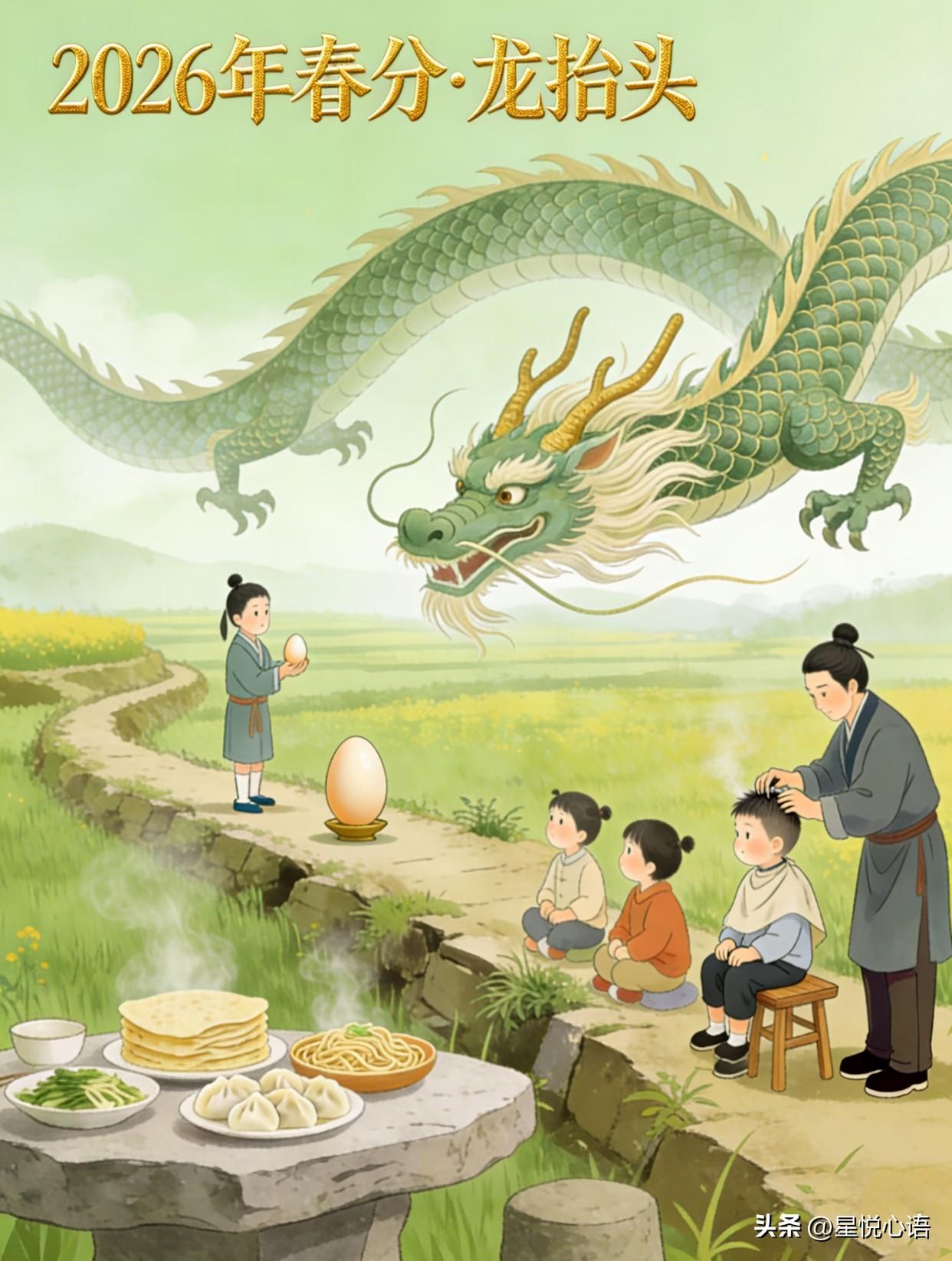 2026年3月20日春分撞上二月二龙抬头
19年才遇一次的好日子，下一次要到20