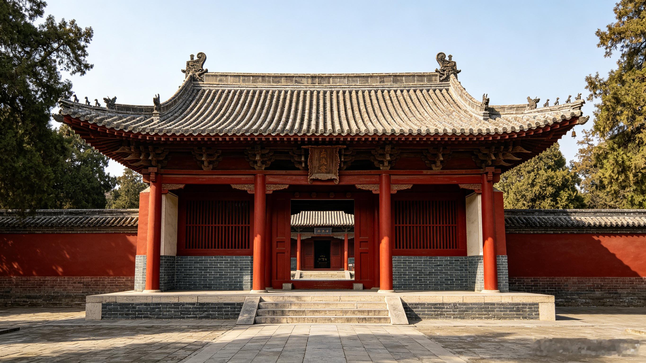 明代东流县儒学仪门——明代东流县儒学仪门全梳理：三间，在明伦堂前...... A