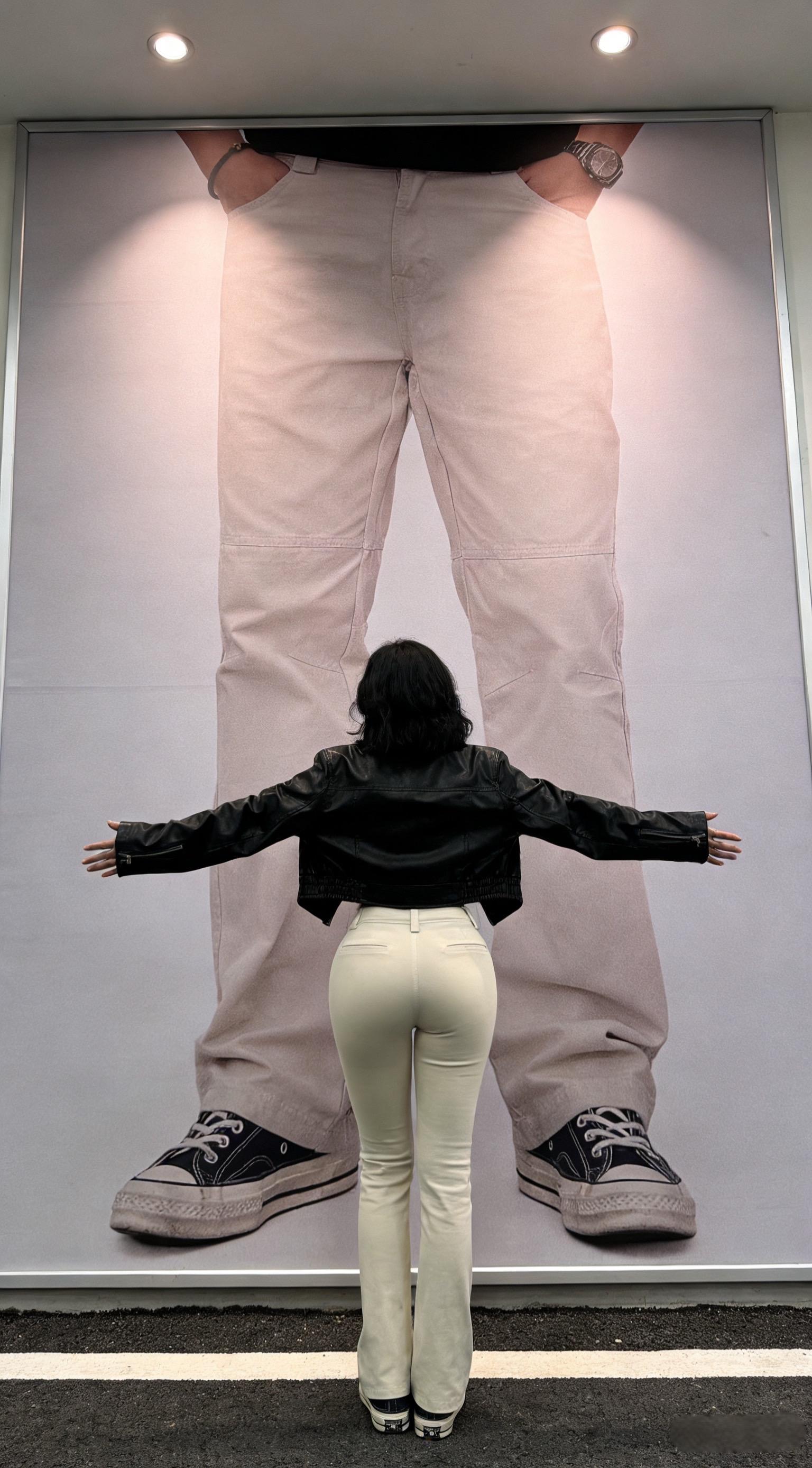 弯刀立裁拼接工装裤四季机能风可调节直筒裤简约透气休闲长裤