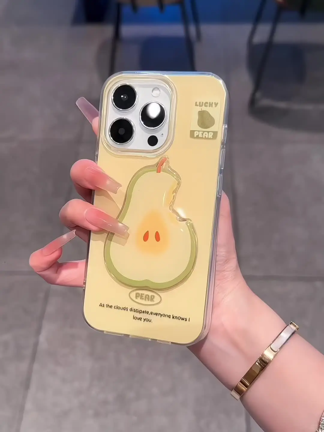 ins立体苹果核🍎🍐壳壳～好韩好夏天呀！好朋友  送我这个手机壳 谢谢