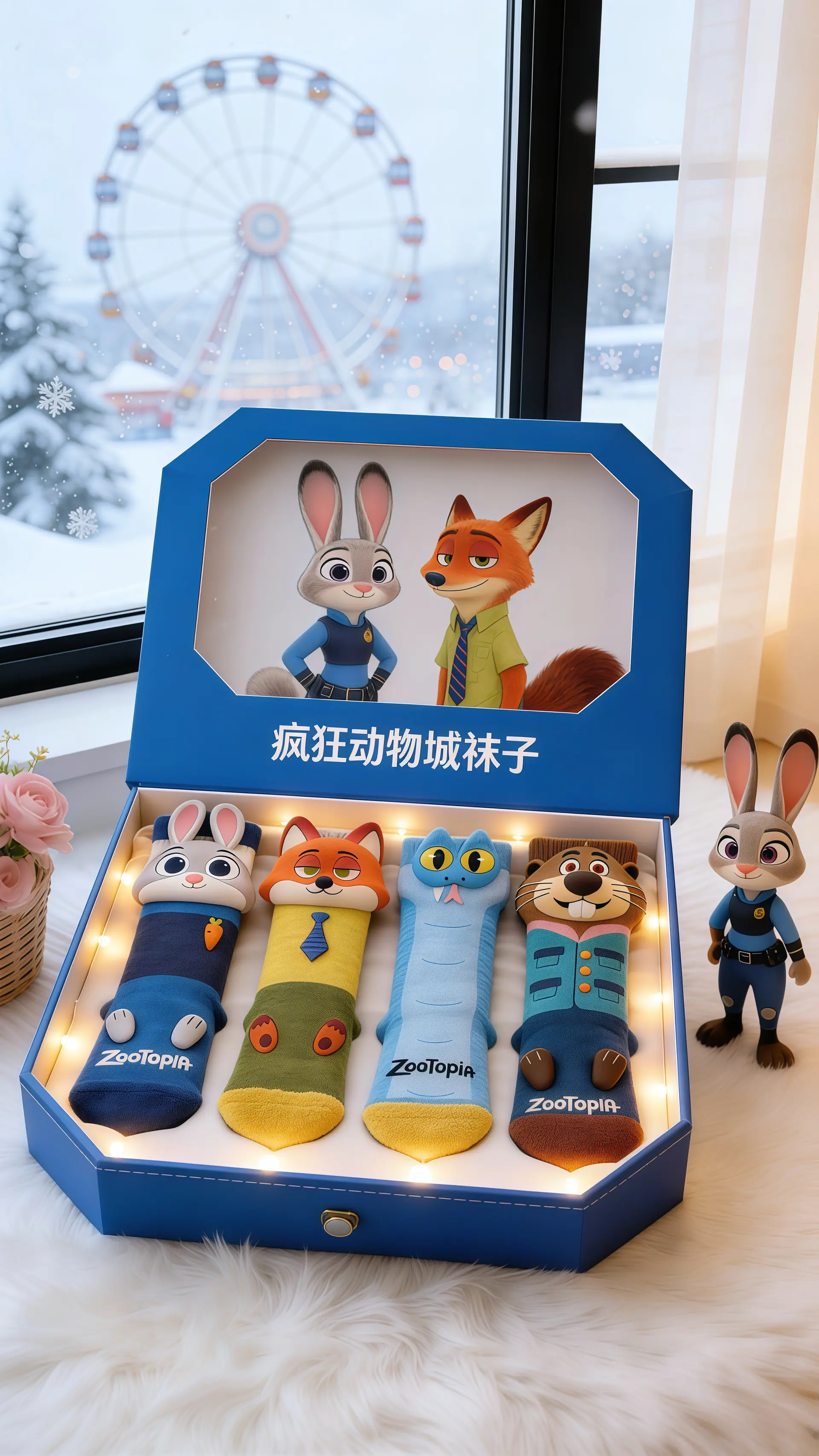 疯狂动物城2 朱迪尼克 儿童袜子 袜子穿搭 袜子推荐