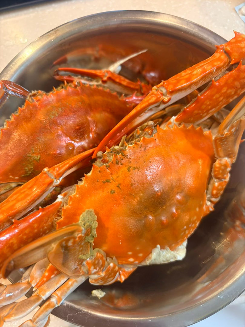 旗旗家今天的饭喜报！梭子蟹半价 ​​​