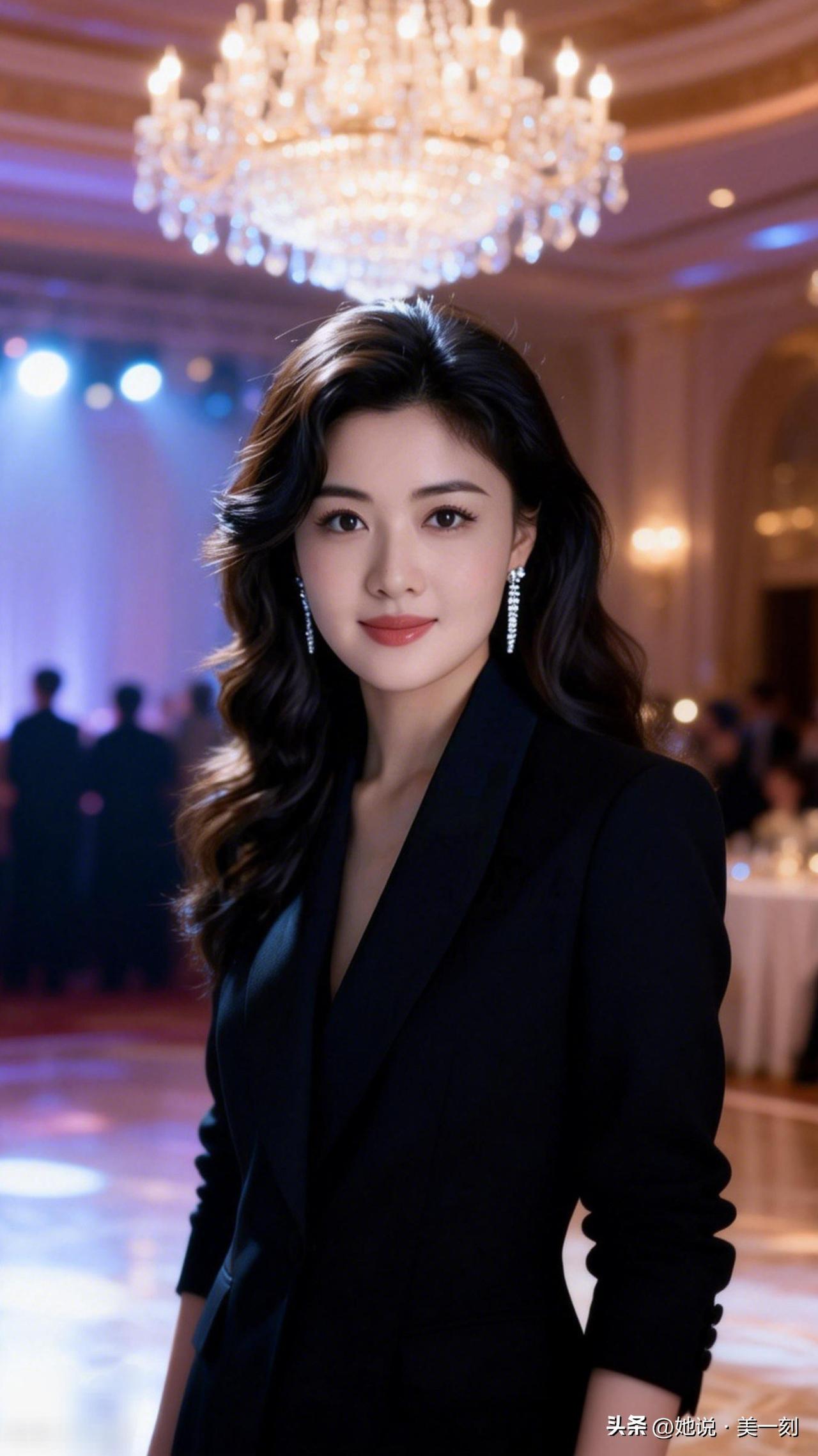 优雅的黑西装，闪耀的晚宴，你是最美的焦点！🌟✨有哪些女生日常好看穿搭可以借鉴