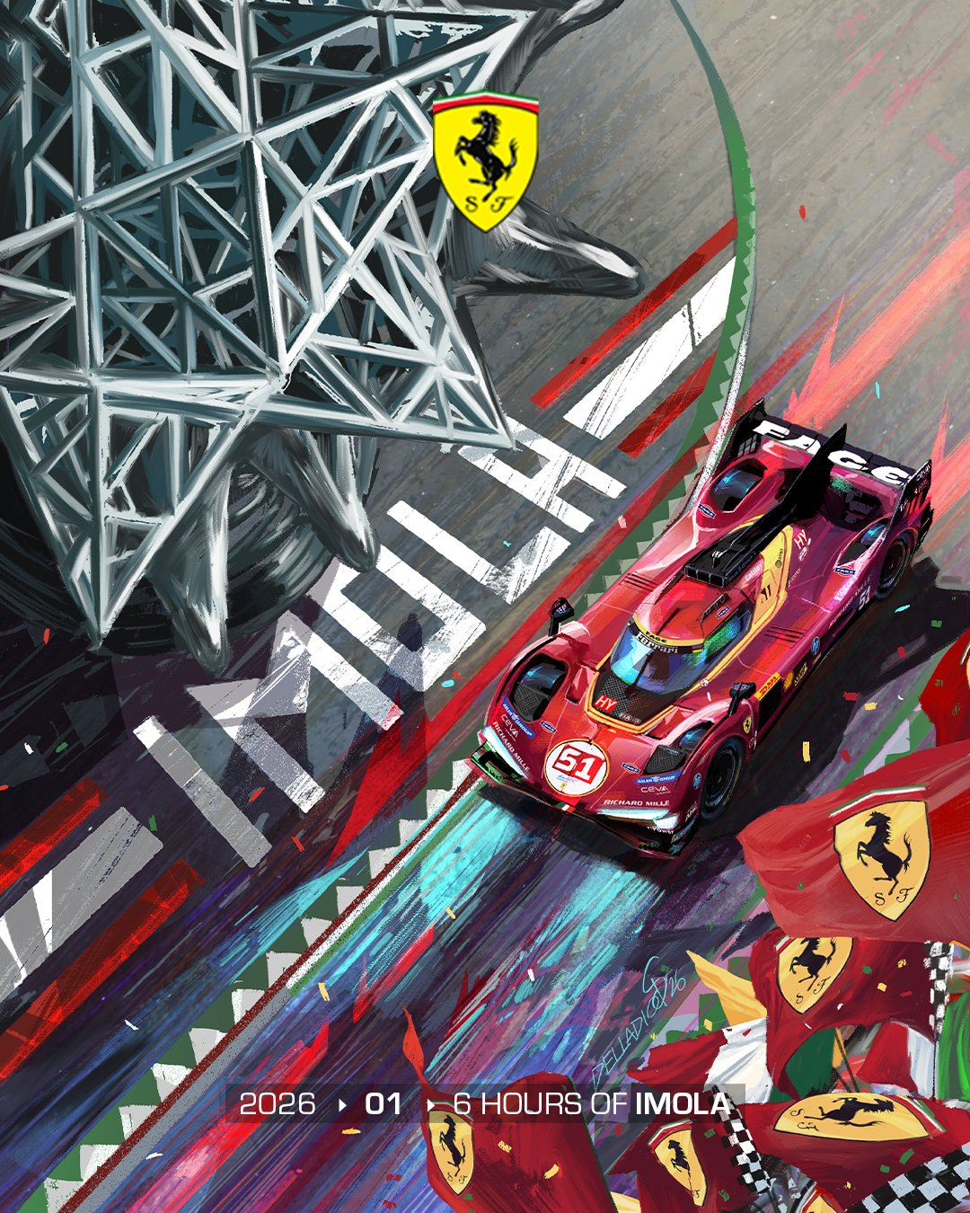 本周末将是2026赛季WEC世界耐力锦标赛的揭幕站——伊莫拉6小时耐力赛，法拉利