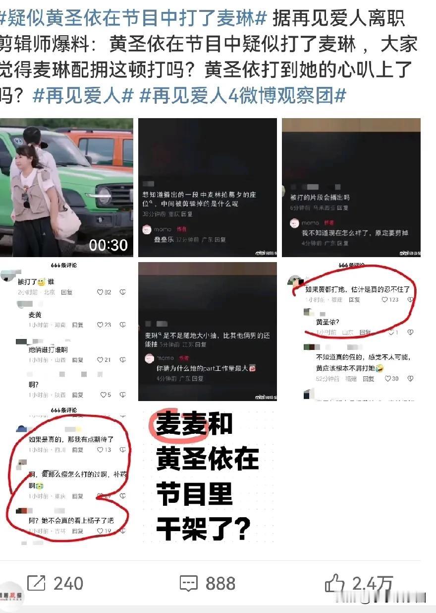 之前不是传的麦琳先打的人吗？怎么又变成了黄圣依打了麦琳了？
按道理黄圣依的家教还