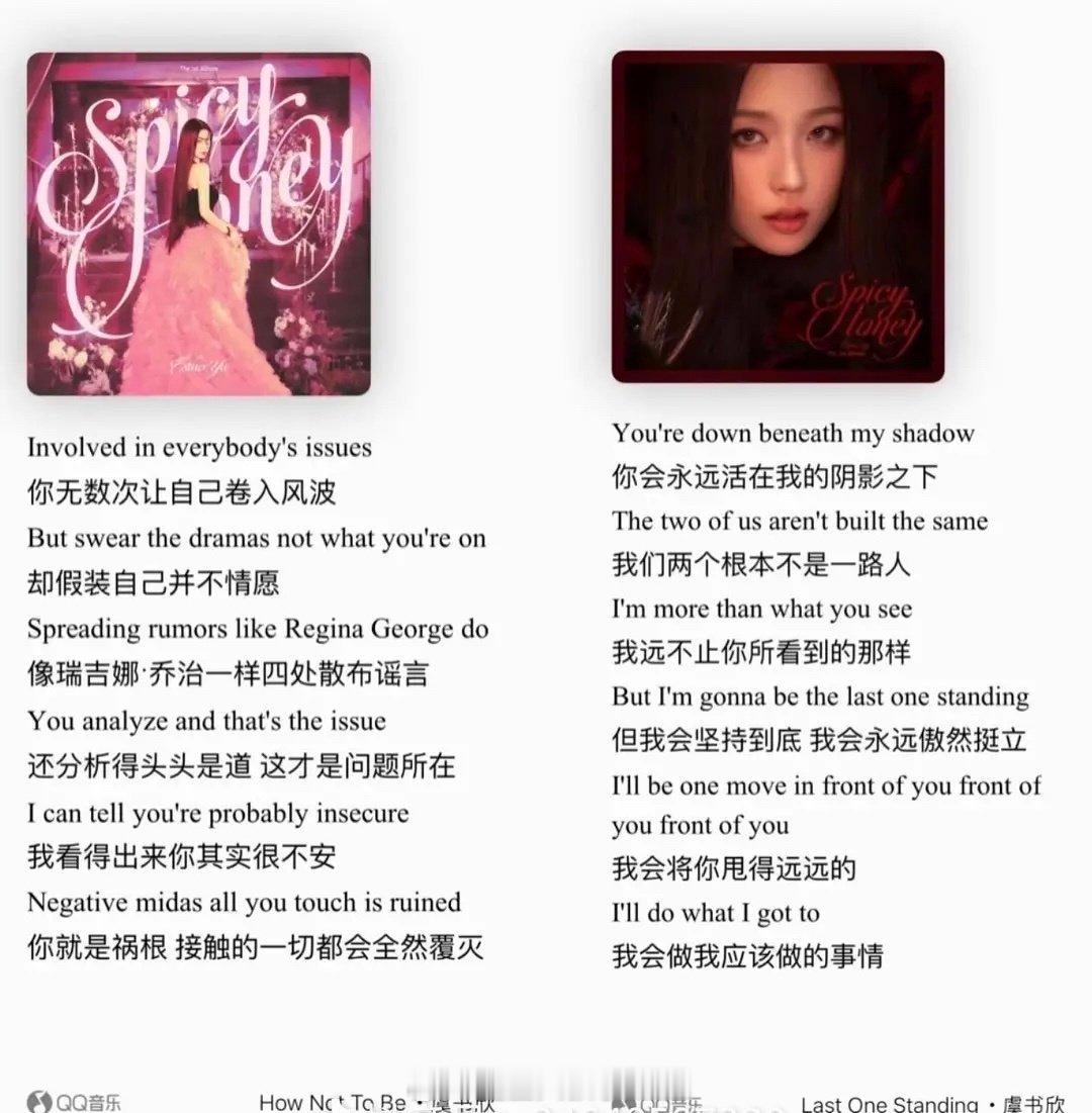 再回看虞书欣这首歌的歌词：不管是谁在内涵谁在嫉 妒，通通都不care欣欣子超绝心