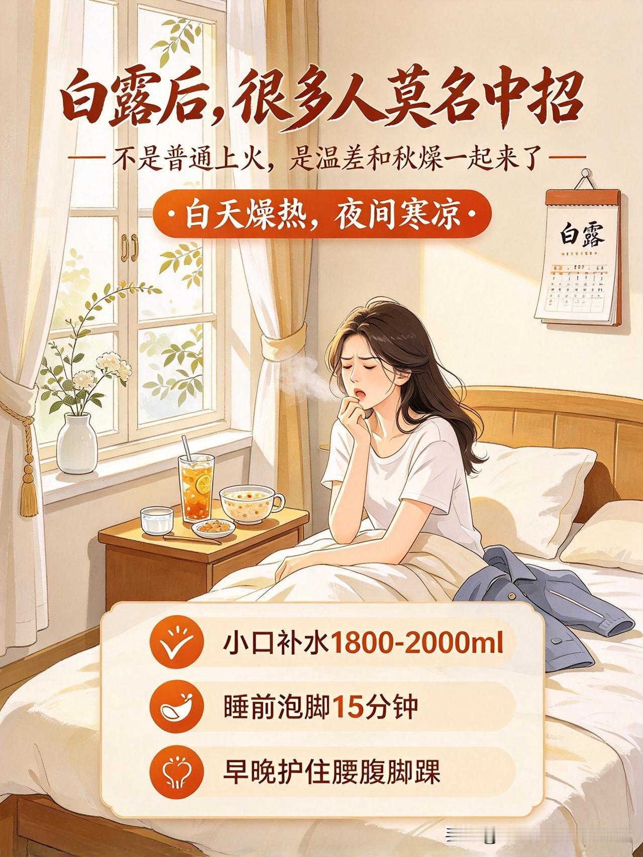 前几天闺蜜还吐槽自己莫名其妙中招：明明没熬夜、没受凉，却早起喉咙干痛、皮肤起皮，