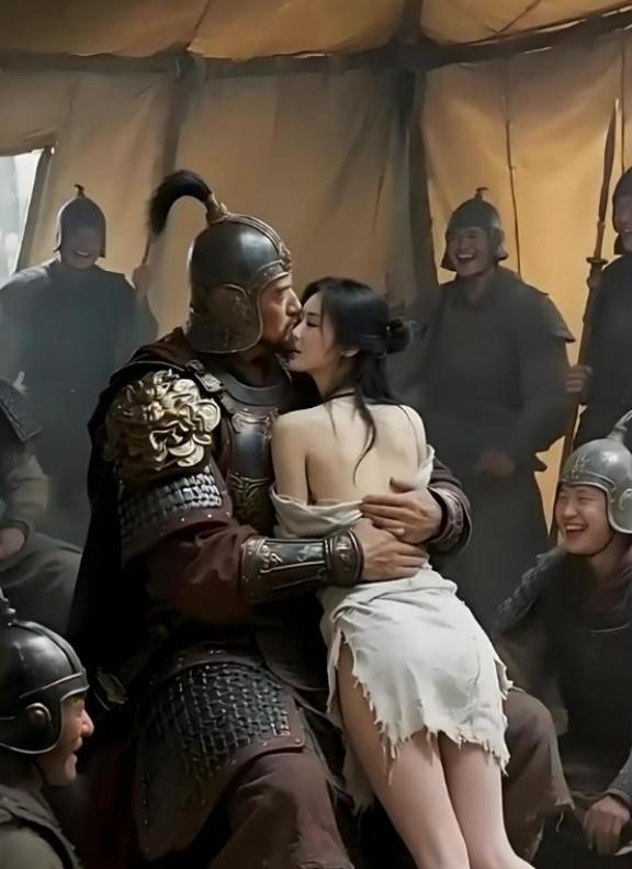 199年，吕布被曹操斩杀后，曹军士兵闯入吕布的内室发现了貂蝉，貂蝉怕被士兵糟蹋，