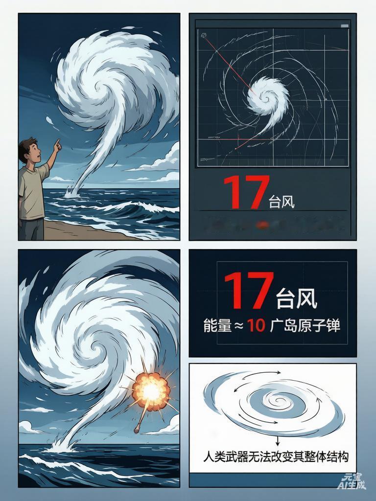 硬核解读：用炮弹或核弹能打散台风？历史上真有人试过：Project STORMF