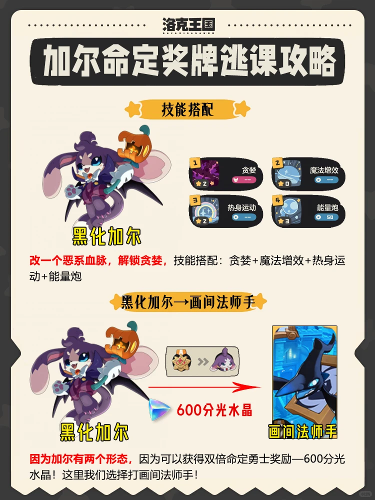焚决｜传说精灵加尔命定花种奖牌逃课攻略！