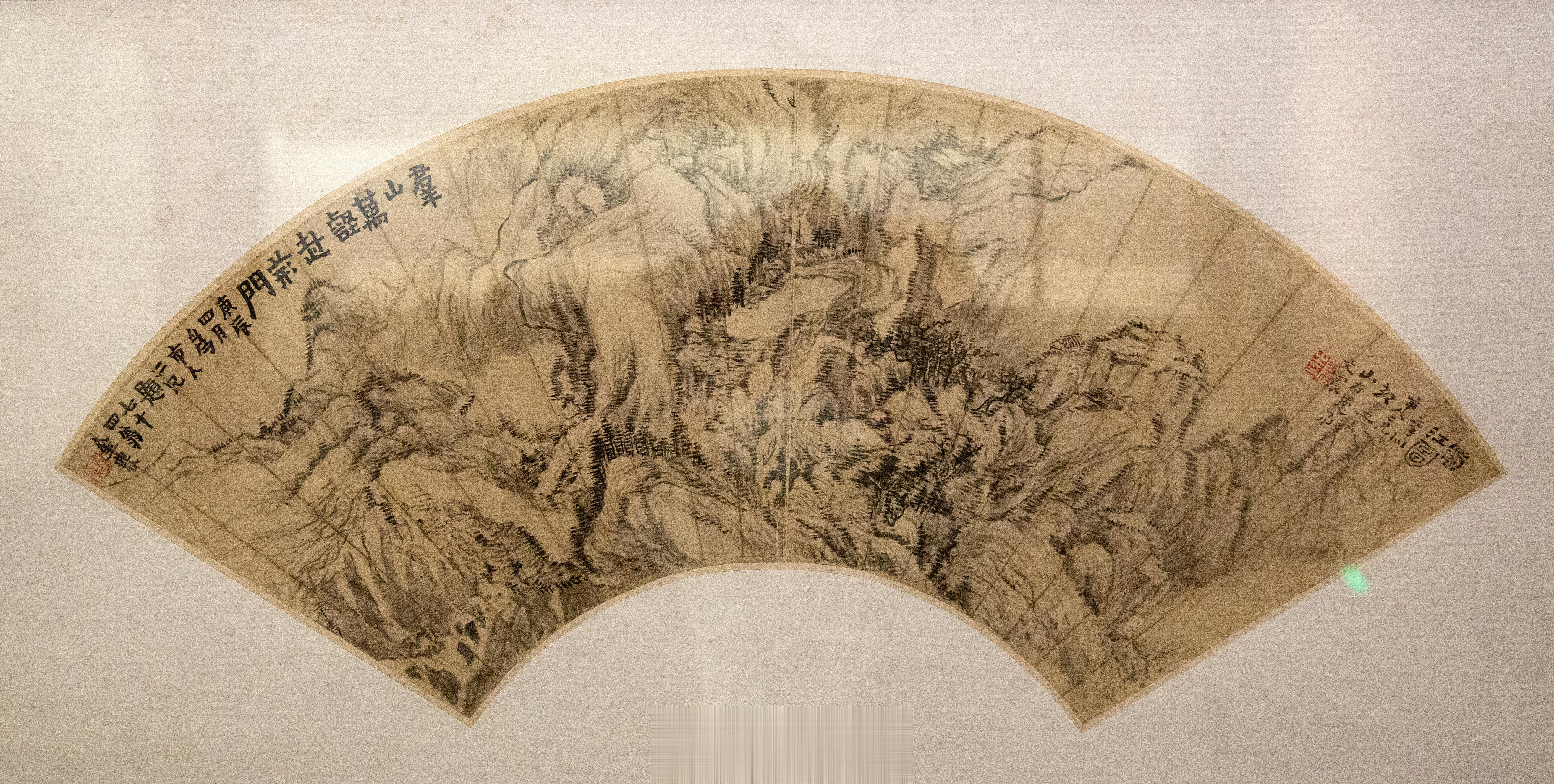 朱文震蜀江图扇面清(1644-1911)纸本水墨国家博物馆 藏朱文震，康熙、雍正