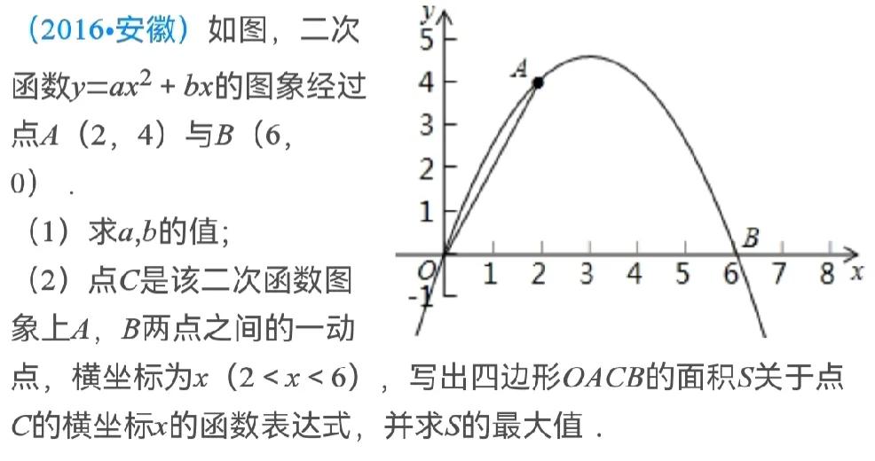 ＃安徽省中考数学＃二次函数综合题