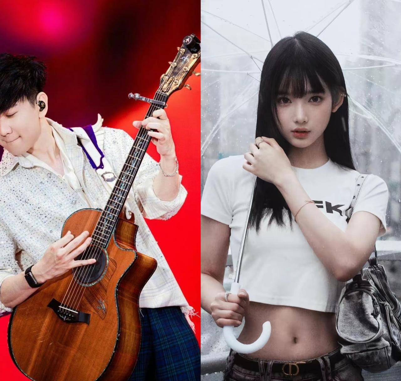 印象里这是林俊杰出道这么多年第一次公开恋爱吧，他带着女友一起给妈妈庆生，看样子已