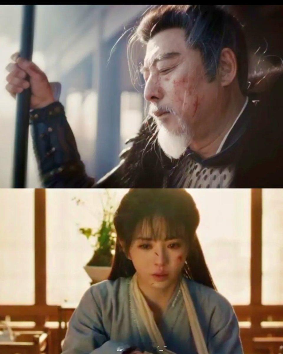 《逐玉》最新预告贺将军死于城墙，长玉赶到时只见他手持军旗半跪在城墙眼睛已眯上至此