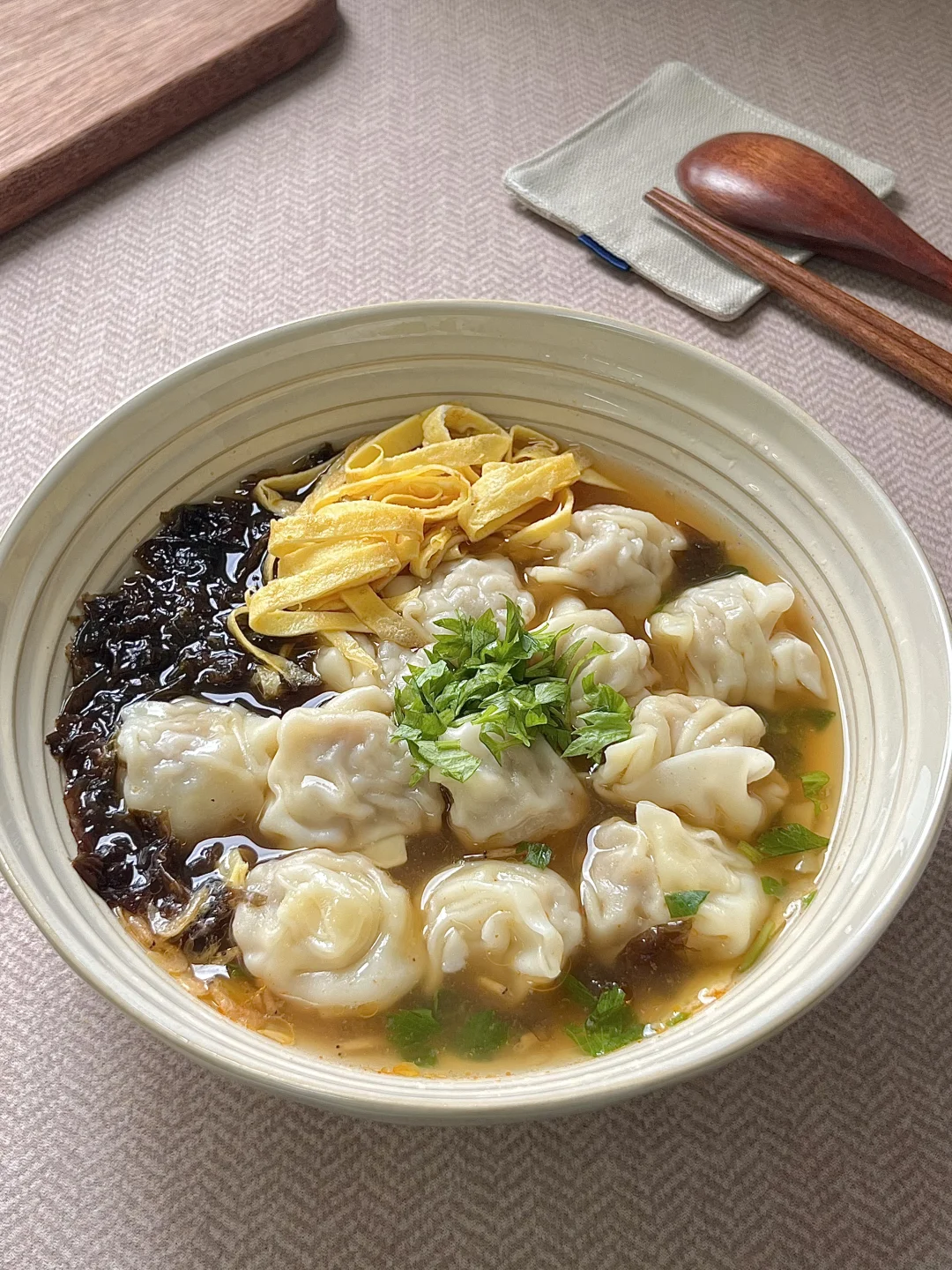 清汤混沌的汤底怎么调⁉️汤太太太好喝了🤤