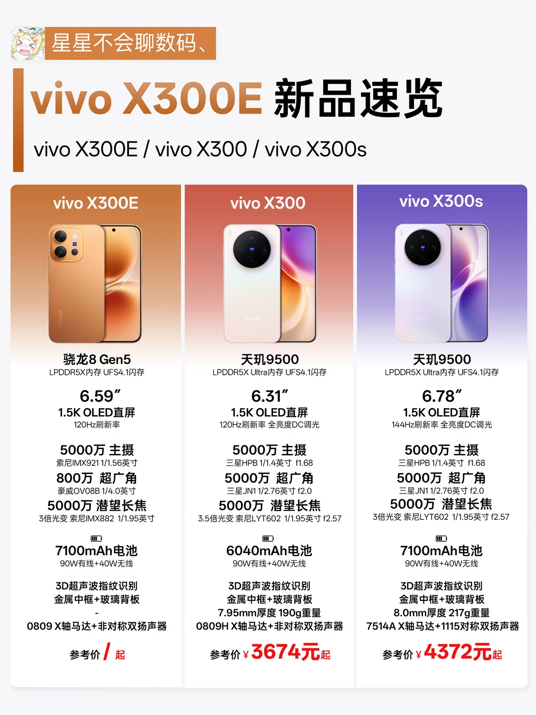 vivo X300E 即将发布，这次是骁龙处理器？
