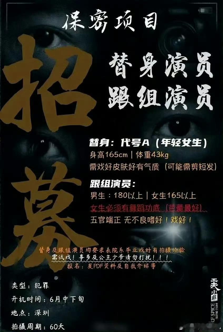 电影《无孔不入》导演：沙漠监制：陈国富《寻龙诀》 编剧：陈舒主演：刘浩存、彭昱畅