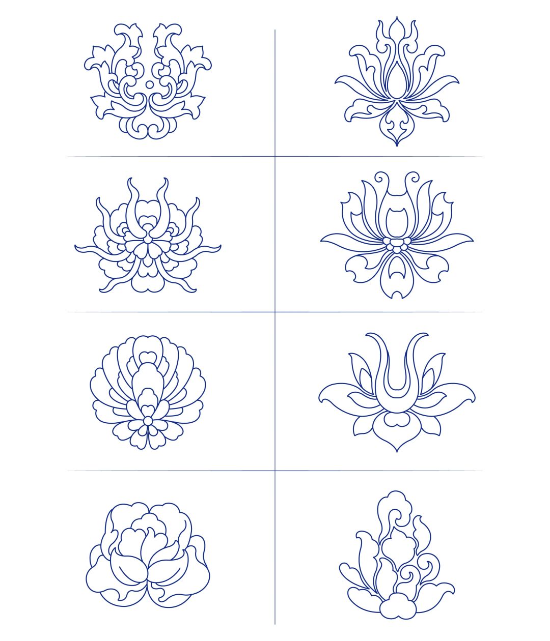 传统花卉图案纹样（2）