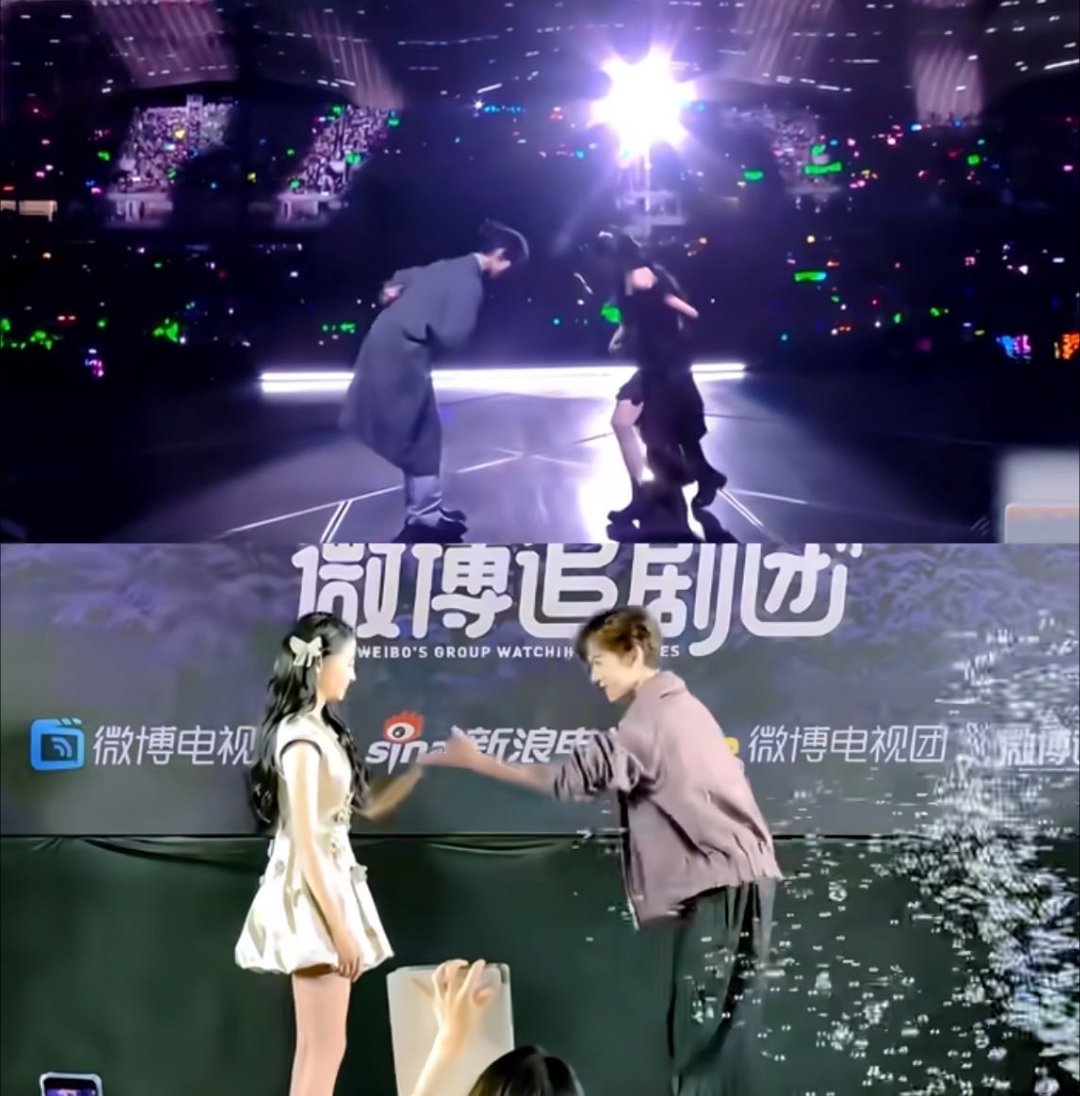 关晓彤李昀锐线下合体好多贴贴 追剧团的贴贴含量我认真统计了一下，基本每隔几分钟就