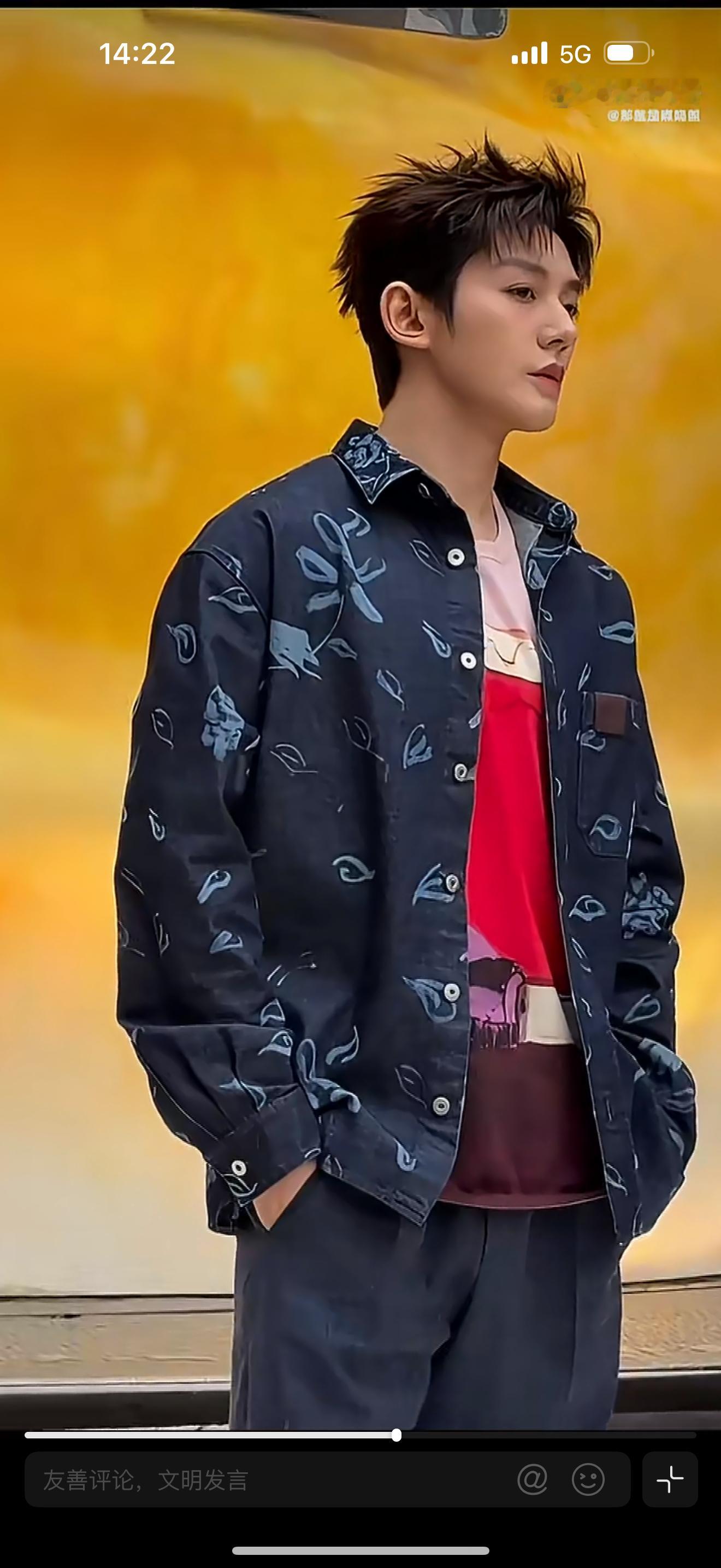 好吧，没胖，感觉还瘦了，我忘了他是大骨架大五官