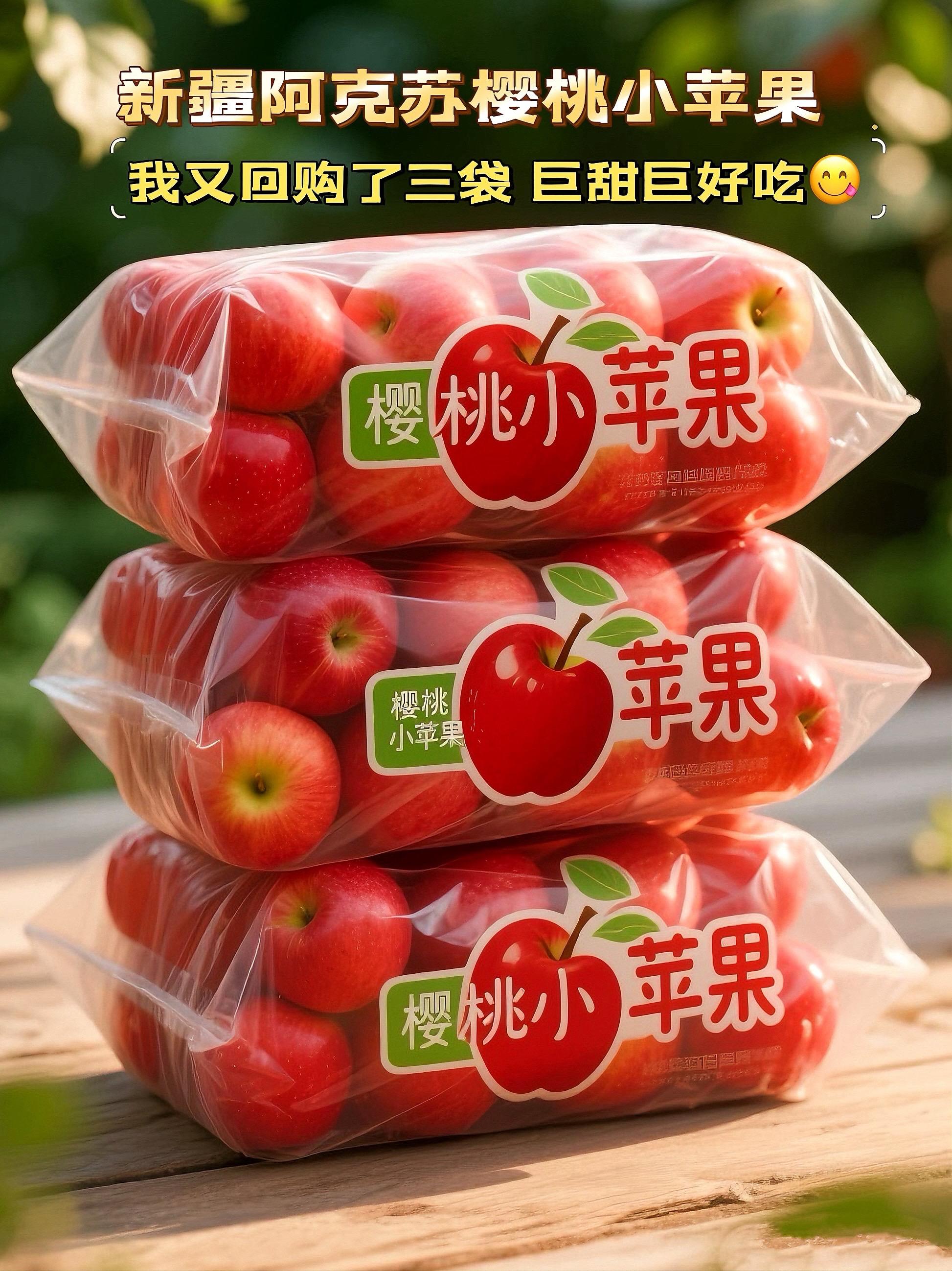 宝子们，今天必须给你们安利一款来自新疆的“甜心炸弹”一阿克苏樱桃小苹果...
