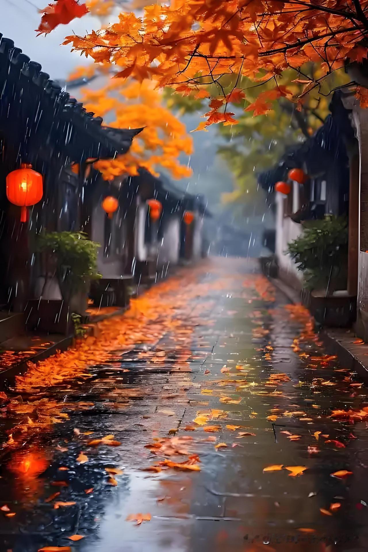 《秋前风雨顿凉》
——宋.范成大  
秋期如约不须催， 
雨脚风声两快哉。 
但